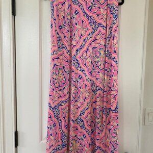 Pink Paisley Maxi Skirt